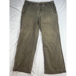 Columbia Mens Omni-Shield Brown Canvas Cargo Pants 32x30 Straight Leg Outdoor